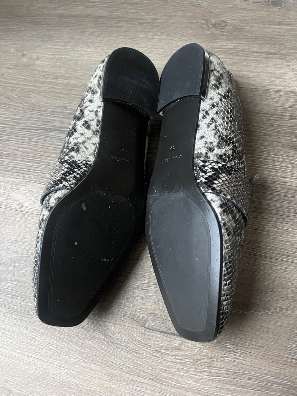 Massimo Dutti Snakeskin Leather Loafers - Picture 8 of 9